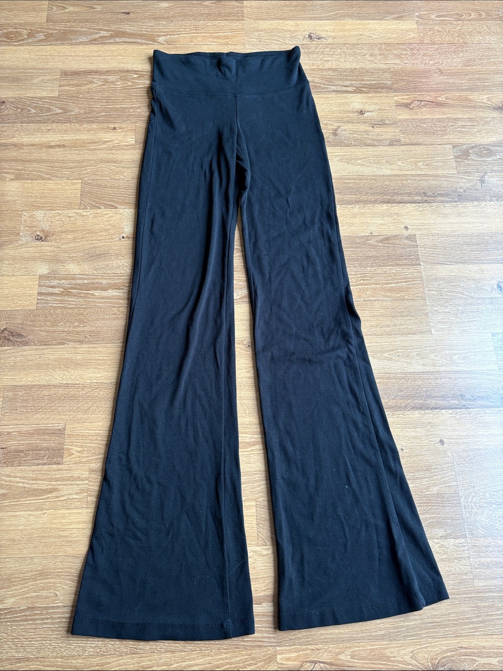 Bershka Black High-Waist Flare Pants